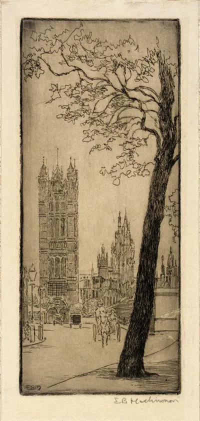London Scene With Church