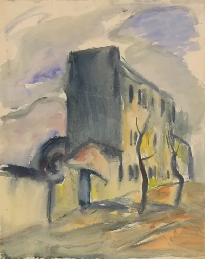 Lonely Blue House