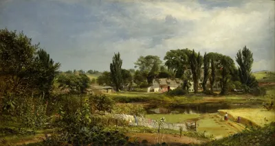 Long Island Homestead Study From Nature