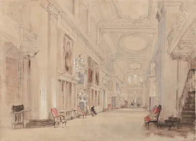 Long Library At Blenheim Palace