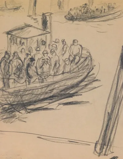 Longboat With Longshoremen