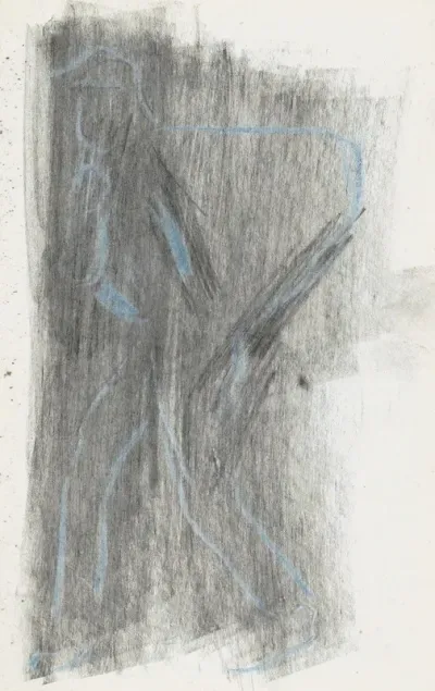Lopende Man Met Een Last Op De Rug