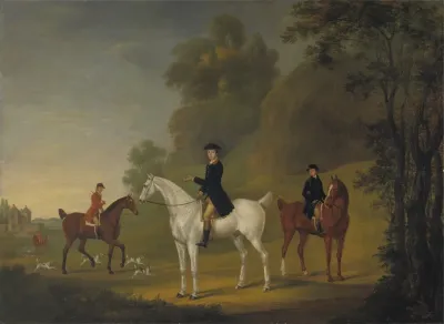 Lord Bulkeley And His Harriers His Huntsman John Wells And Whipper In R Jennings