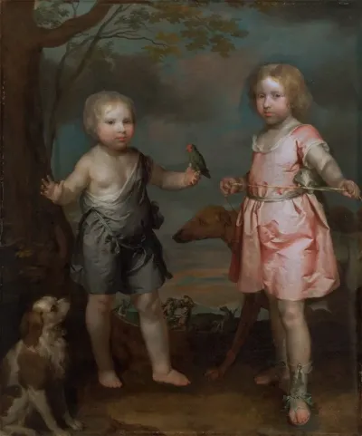 Lord John Hay And Charles Master Of Yester Later Third Marquis Of Tweeddale