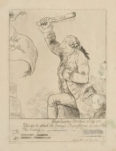 Lord Sackville Attacking The Irish Propositions