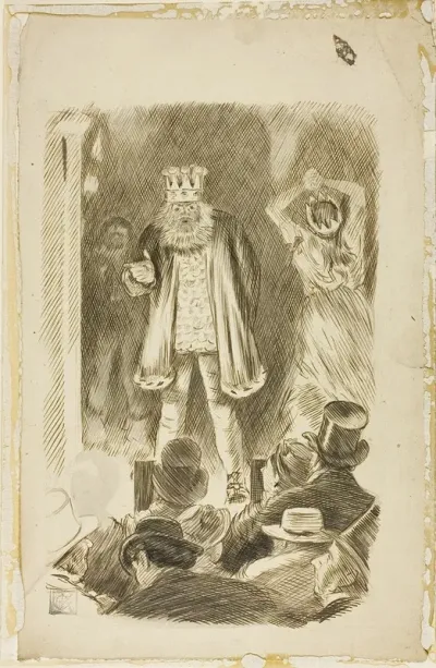 Lord Salisbury Addressing A Meeting