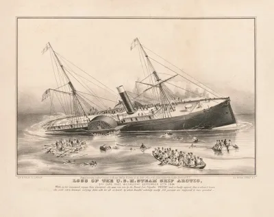 Loss Of The U S M Steam Ship Arctic Off Cape Race Wednesday September 27th 1854