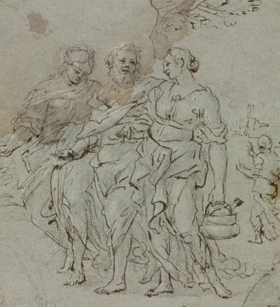 Lot And His Daughters Recto