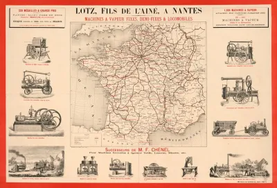 Lotz Fils De Laine A Nantes Machines A Vapeur Fixes Demi Fixes Locomobiles