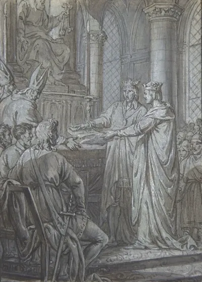Louis Iii Et Carloman Donnent Aux Eveques Du Royaume Lassurance De Leur Fidelite En 882