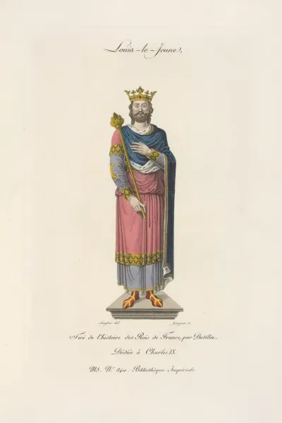 Louis Le Jeune Tire De Lhistoire Des Rois De France Par Dutillet Dediee A Charles Ix