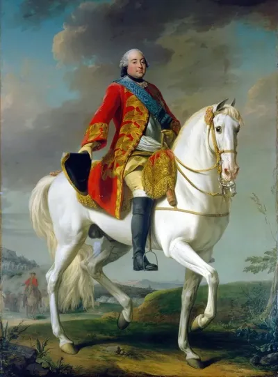 Louis Philippe Duc Dorleans Saluting His Army On The Battlefield