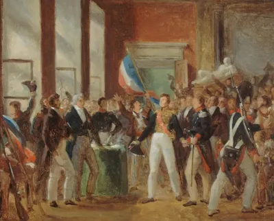 Louis Philippe Pretant Serment A Lhotel De Ville Le 31 Juillet 1830