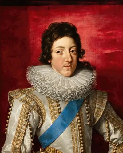 Louis Xiii King Of France 1601 1643 With The Sash And Badge Of The Order Of Saint Esprit