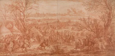 Louis Xiv At The Siege Of Cambrai Seen From The South West March 20 April 19 1677