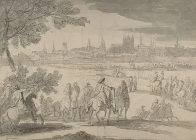 Louis Xiv At The Siege Of Tournai Seen From The North East June 21 25 1667