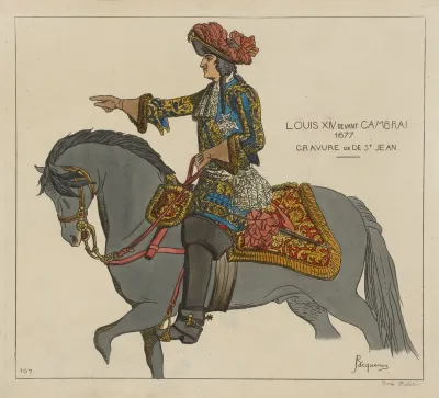 Louis Xiv Devant Cambrai 1677 Gravure De De St Jean