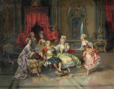 Louis Xv In The Throne Room