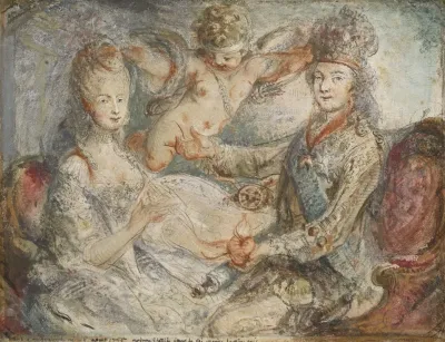 Louis Xvi And Marie Antoinette Crowned By Love