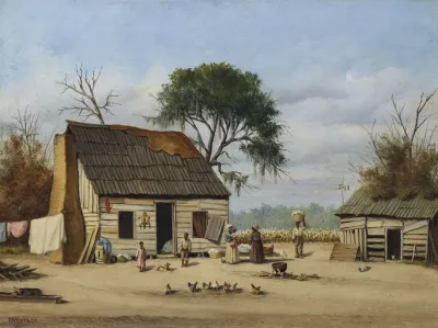 Louisiana Cabin Scene