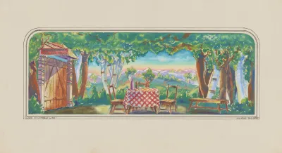 Love In Humble Life Sketch No 1 Pastoral With Tavern