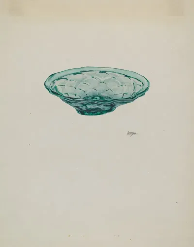 Low Glass Dish