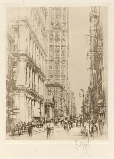 Lower Broadway Down Town New York
