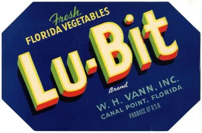 Lu Bit Brand Vegetable Label