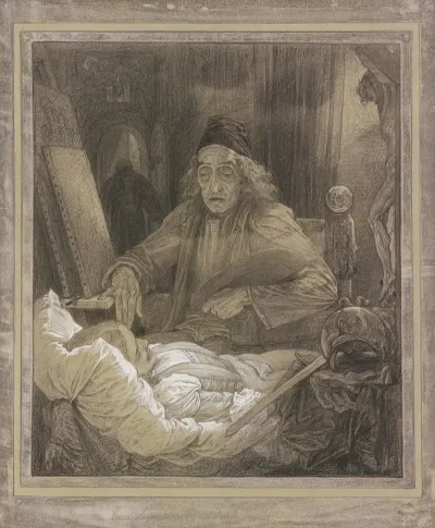 Luca Signorelli Painting His Dead Son