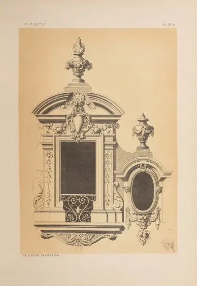 Lucarne A Caen Completee De Motifs Historiques Genre Louis Xiii