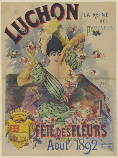 Luchon La Reine Des Pyrenees Fete Des Fleurs Aout 1892