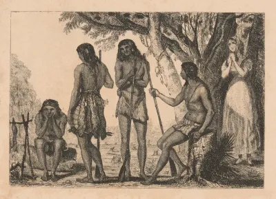 Lucy Bligh About To Ask Protection From The Choctaws