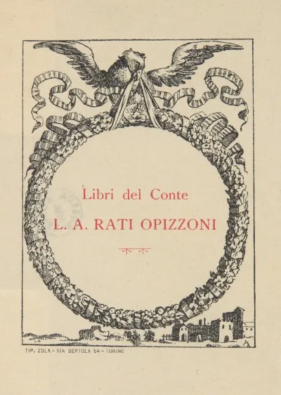 Luigi Amedeo Rati Opizzoni Di Torre 1877 1946 Ekslibris 3