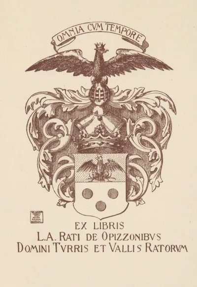 Luigi Amedeo Rati Opizzoni Di Torre 1877 1946 Ekslibris