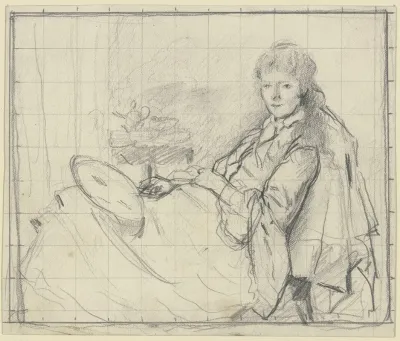 Luise Scholderer Auf Der Ottomane