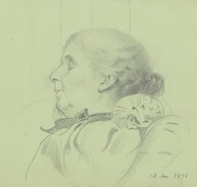Luise Scholderer Schlafend 4
