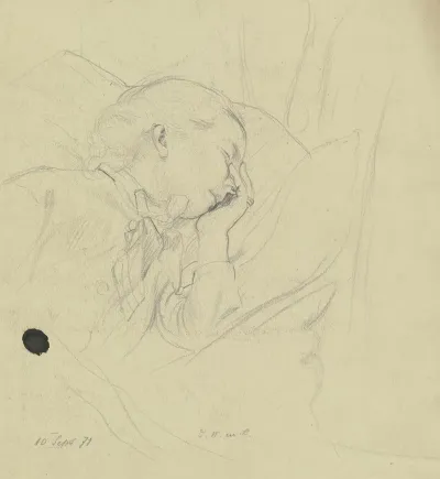 Luise Scholderer Schlafend
