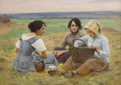 Lunch Break In The Fields