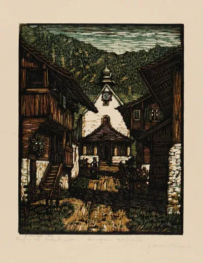Lungern Dorfpartie