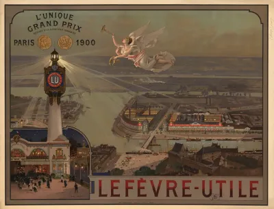 Lunique Grand Prix Decerne A La Biscuiterie Francaise Paris 1900 Biscuits Lefevre Utile Lu