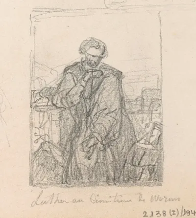 Luther In The Cemetery Of Worms