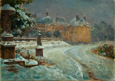 Luxembourg Palace In Snow