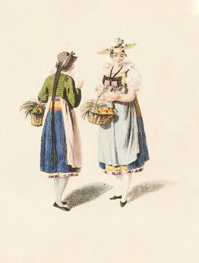 Luzerne Costume Des Elegantes