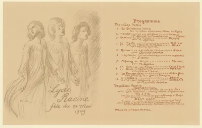 Lycee Racine Fete Du 24 Mai 1903