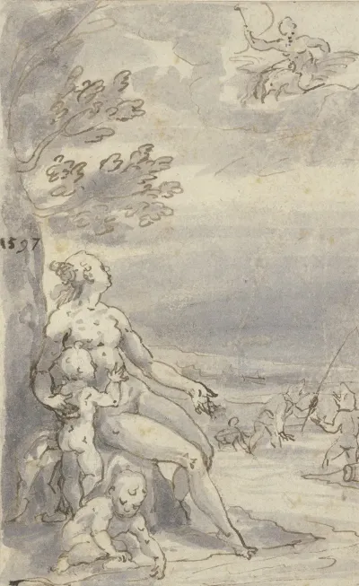 Lykische Bauern Von Zeus Auf Bitte Der Leto In Frosche Verwandelt