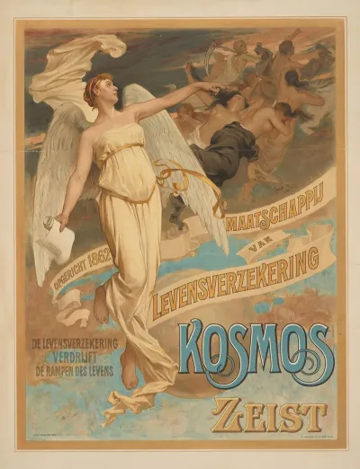 Maatschappij Van Levensverzekeing Kosmos Zeist Opgericht 1862 De Levensverzekering Verdrijft De Rampen Des Levens