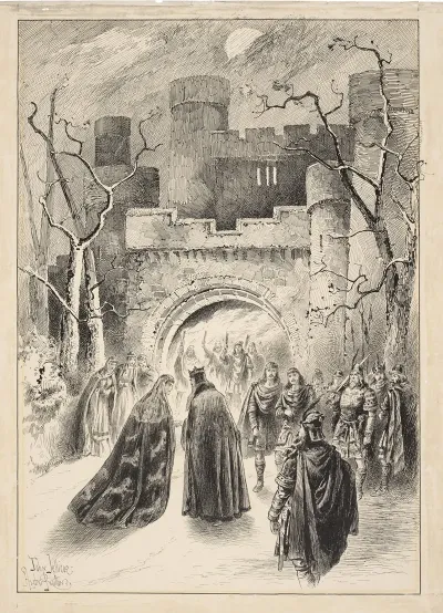 Macbeth Act I Scene 6 Lyceum Theatre January 19 1889 Henry Irving As Macbeth Ellen Terry As Lady Macbeth