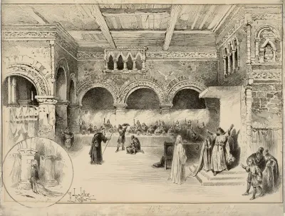 Macbeth Banquet Scene Lyceum Theatre February 2 1889 Sir Henry Irving As Macbeth Ellen Terry As Lady Macbeth