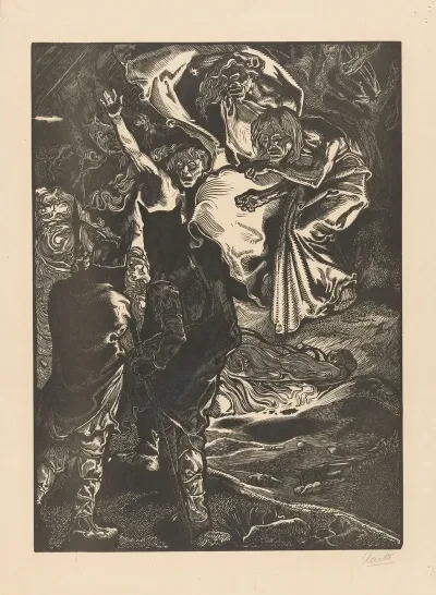 Macbeth En Banquo Ontmoeten De Drie Heksen