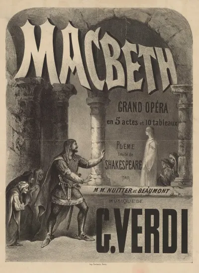 Macbeth Grand Opera En 5 Actes Et 10 Tableaux